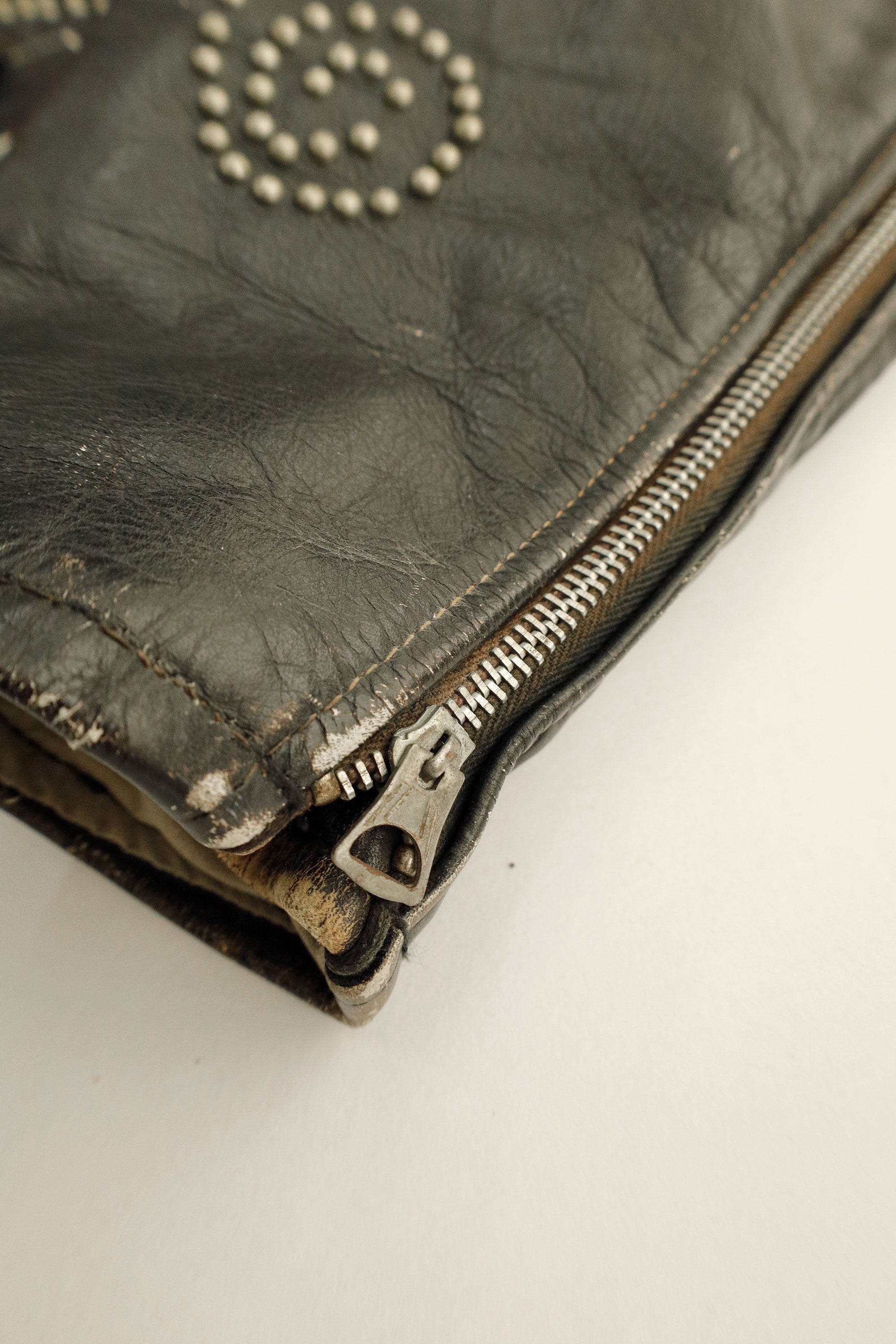 Custom-Studded Motorcycle Jacket – Antik Denim Vintage, c.2000s