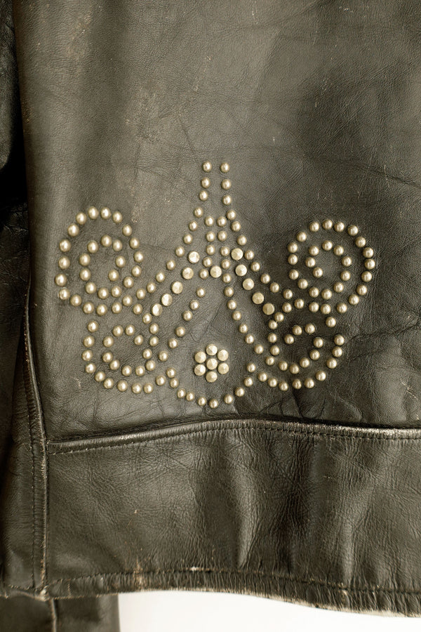 Custom-Studded Motorcycle Jacket – Antik Denim Vintage, c.2000s