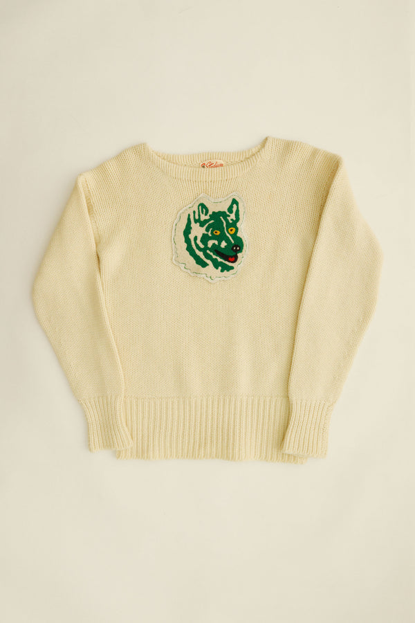 Wolf Patch Wool Sweater – Stadium, c.1950s