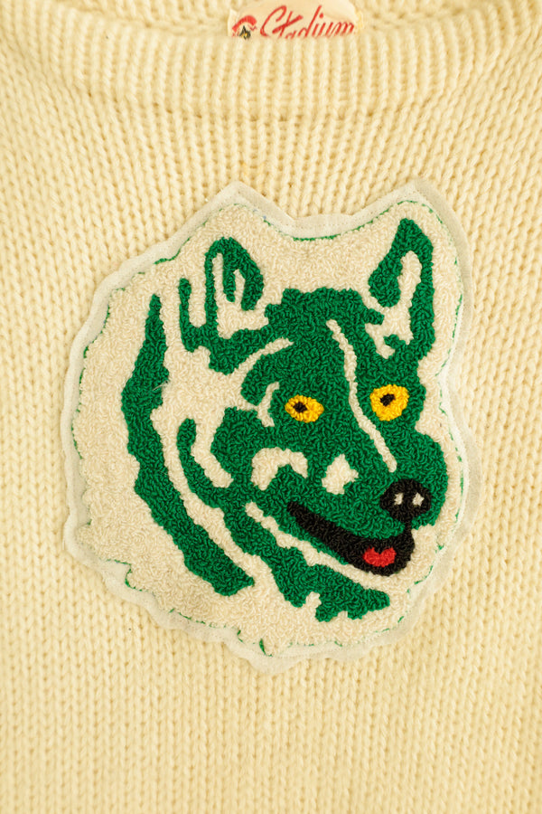 Wolf Patch Wool Sweater – Stadium, c.1950s