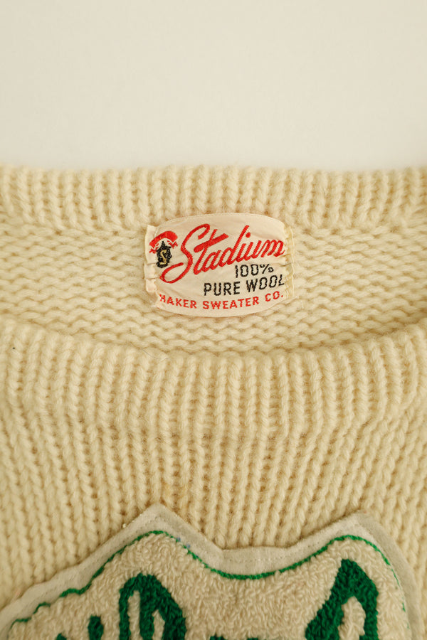 Wolf Patch Wool Sweater – Stadium, c.1950s