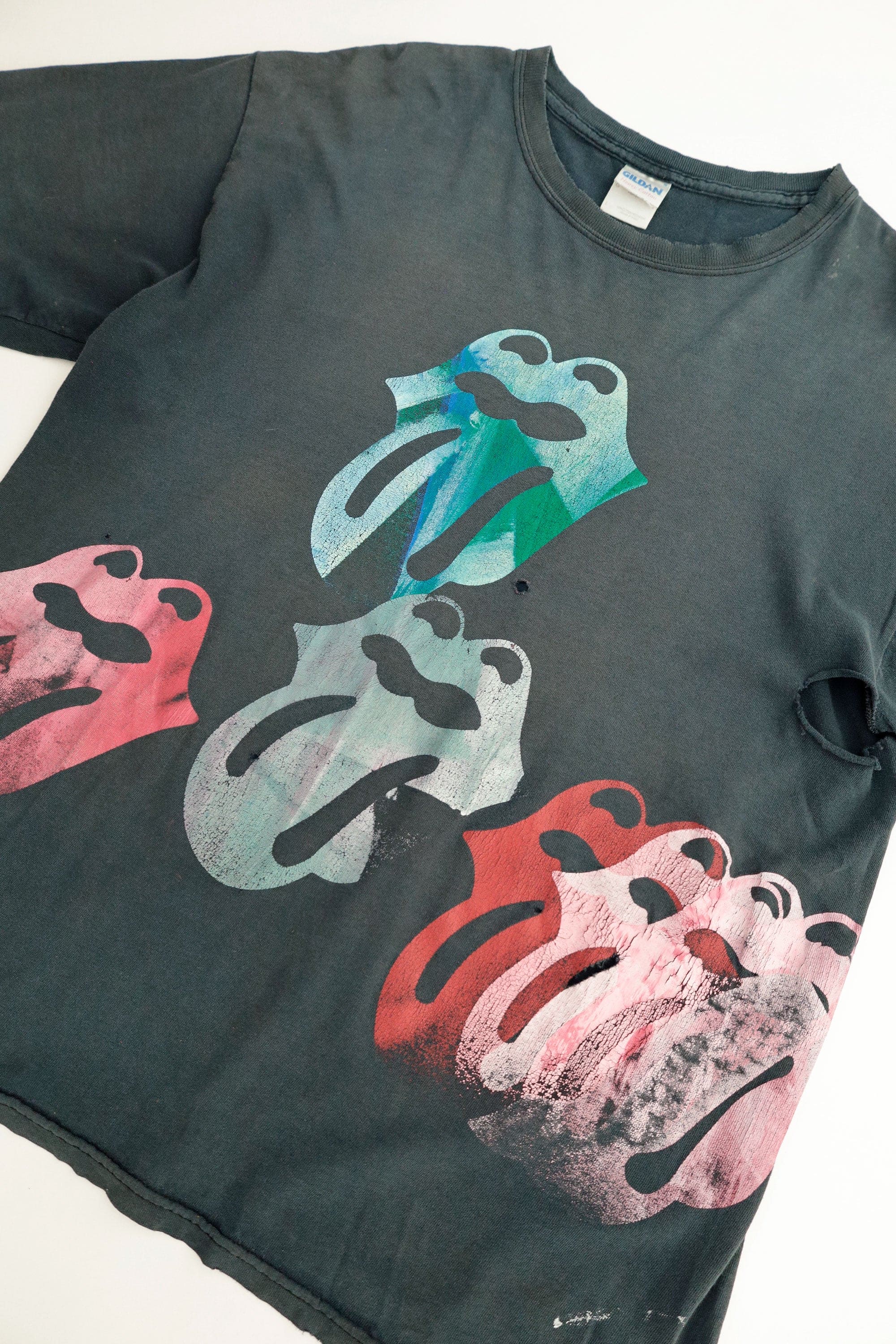 Rolling Stones Test Print T-Shirt — c. Early 1990s