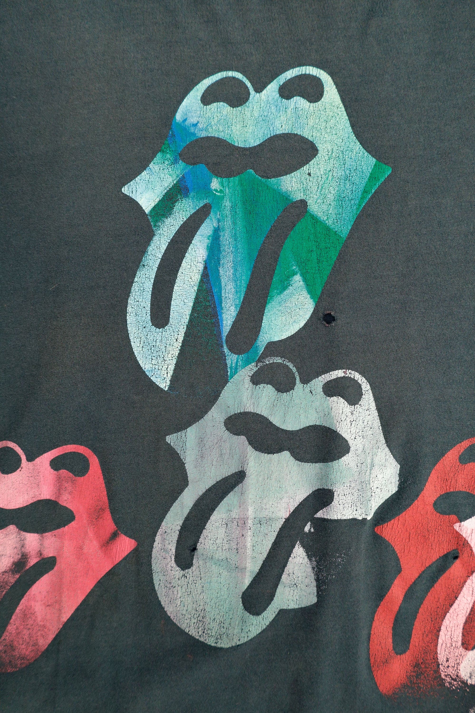 Rolling Stones Test Print T-Shirt — c. Early 1990s