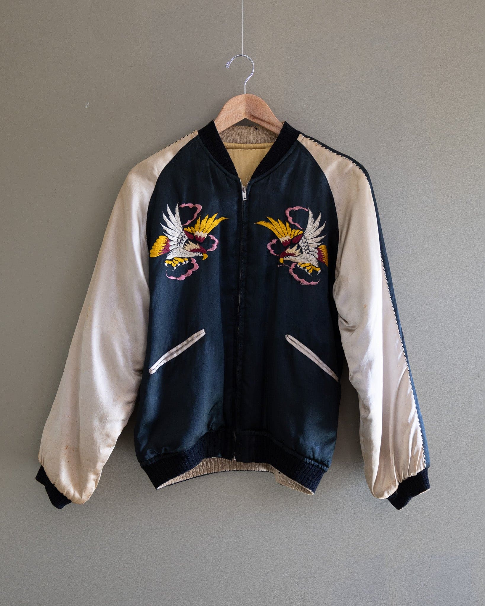 1950's Japanese Souvenir Reversible Jacket "Black & Gold"