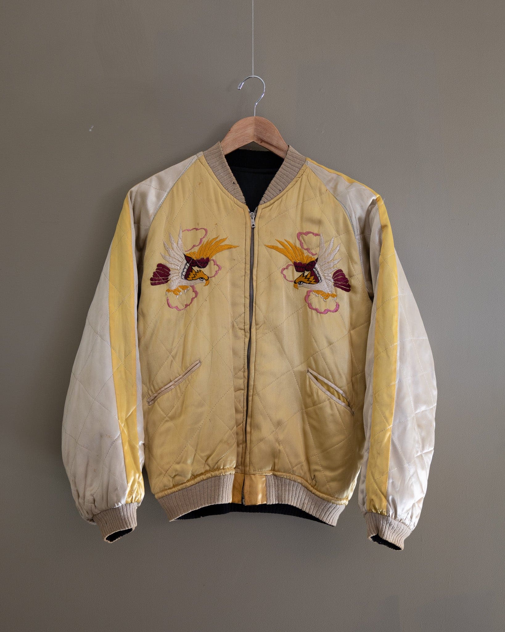 1950's Japanese Souvenir Reversible Jacket "Black & Gold"