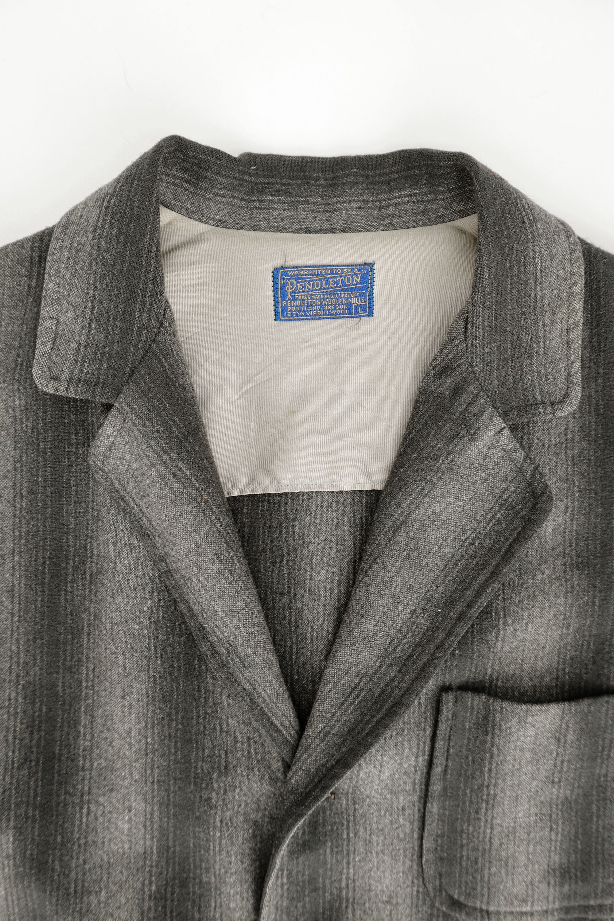 Monochrome Gradient Wool Jacket – Pendleton, c.1950s