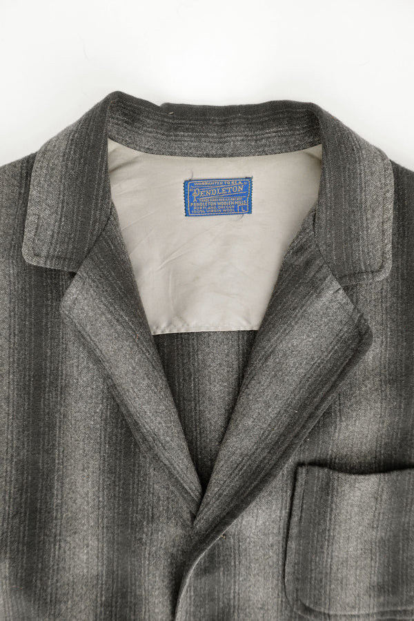 Monochrome Gradient Wool Jacket – Pendleton, c.1950s