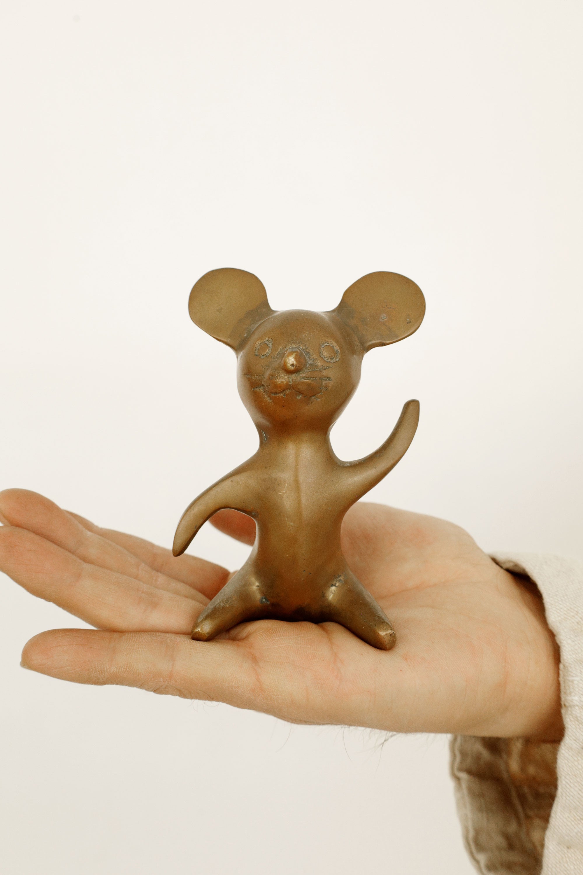 Brass Mouse Figure - Korea, c.1960s–80s