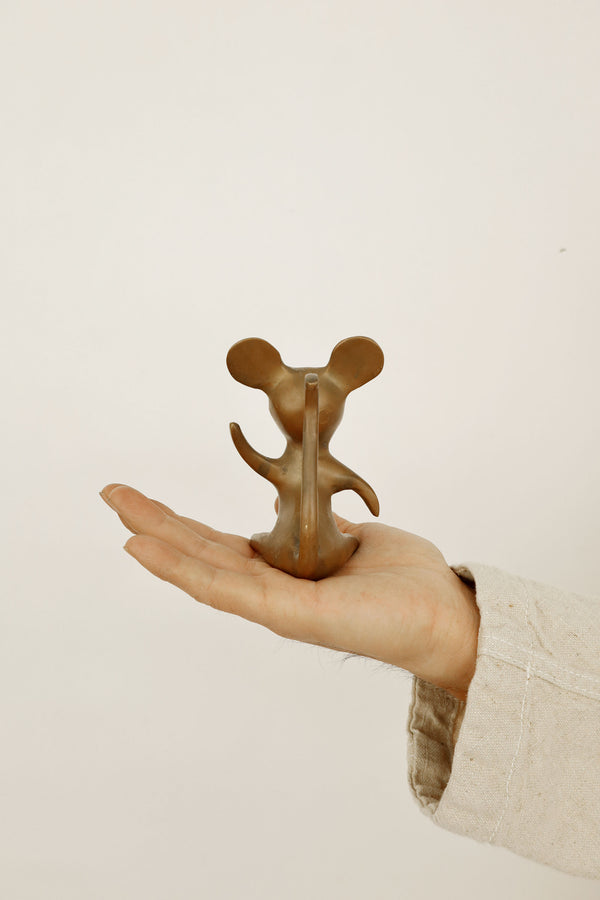 Brass Mouse Figure - Korea, c.1960s–80s