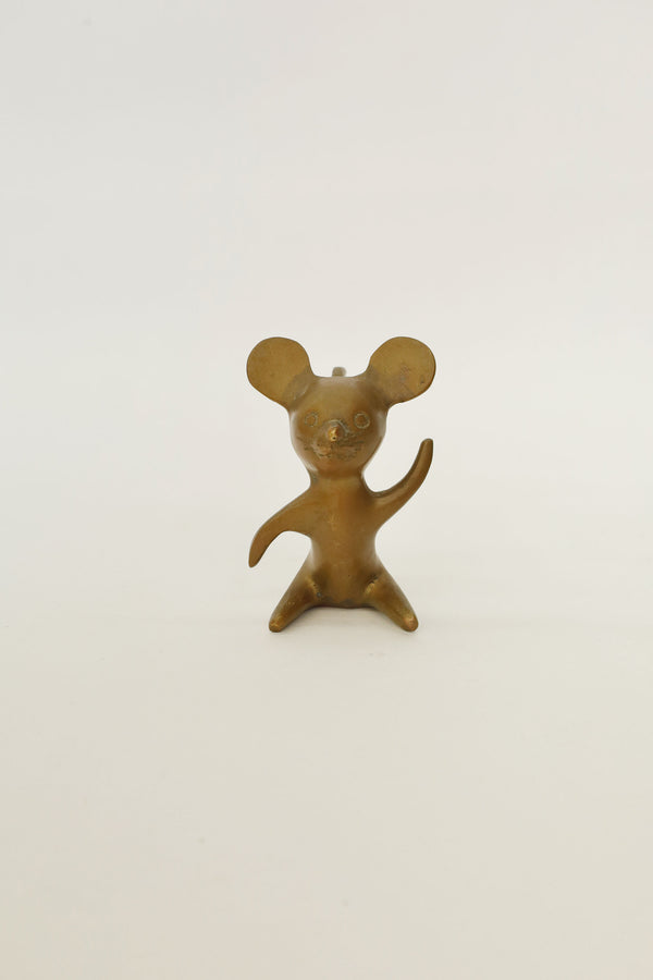 Brass Mouse Figure - Korea, c.1960s–80s