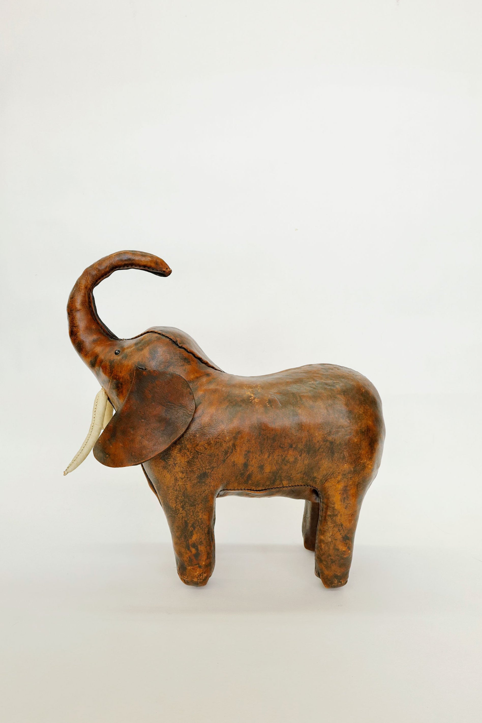 Leather Elephant Ottoman, Omersa  c.1950s–60s