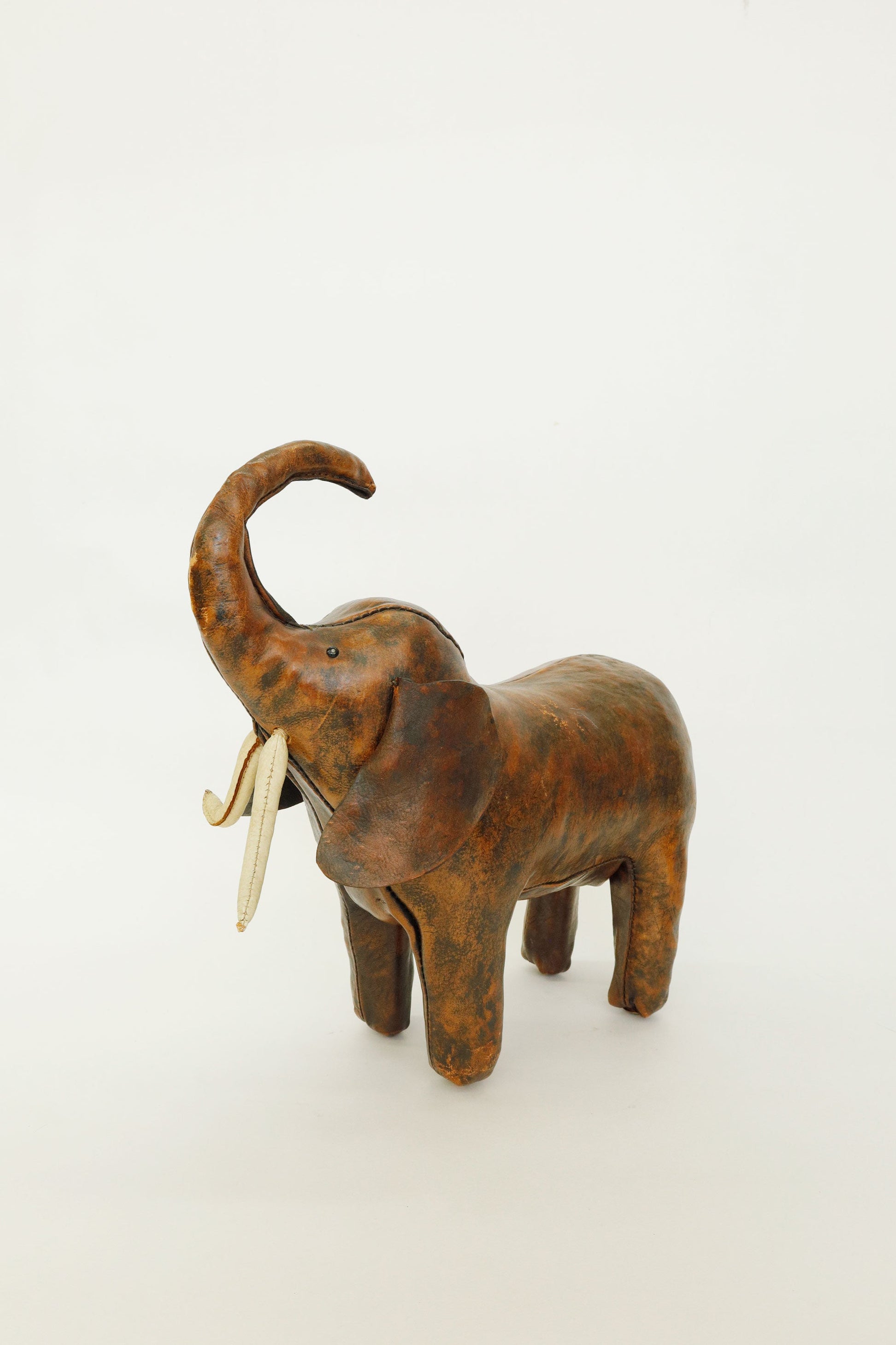 Leather Elephant Ottoman, Omersa  c.1950s–60s