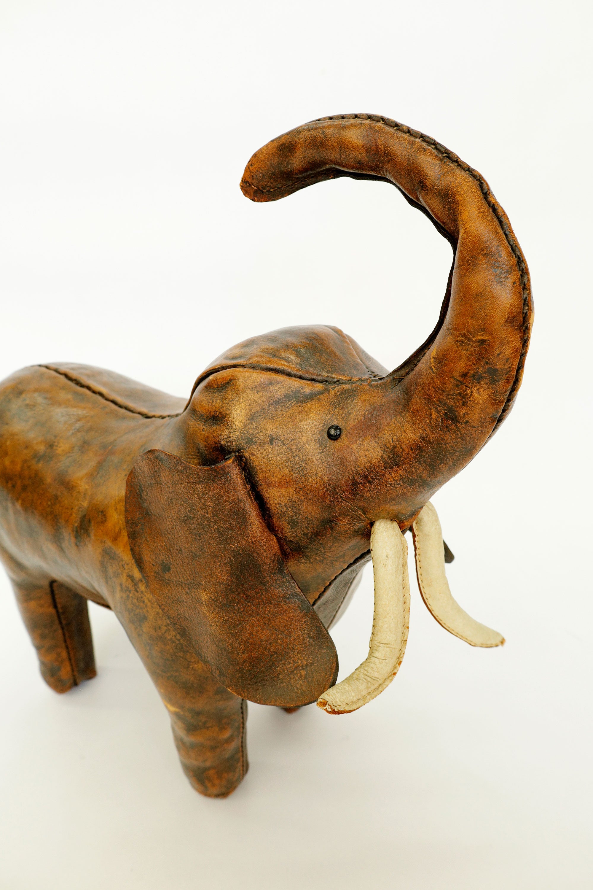 Leather Elephant Ottoman, Omersa  c.1950s–60s