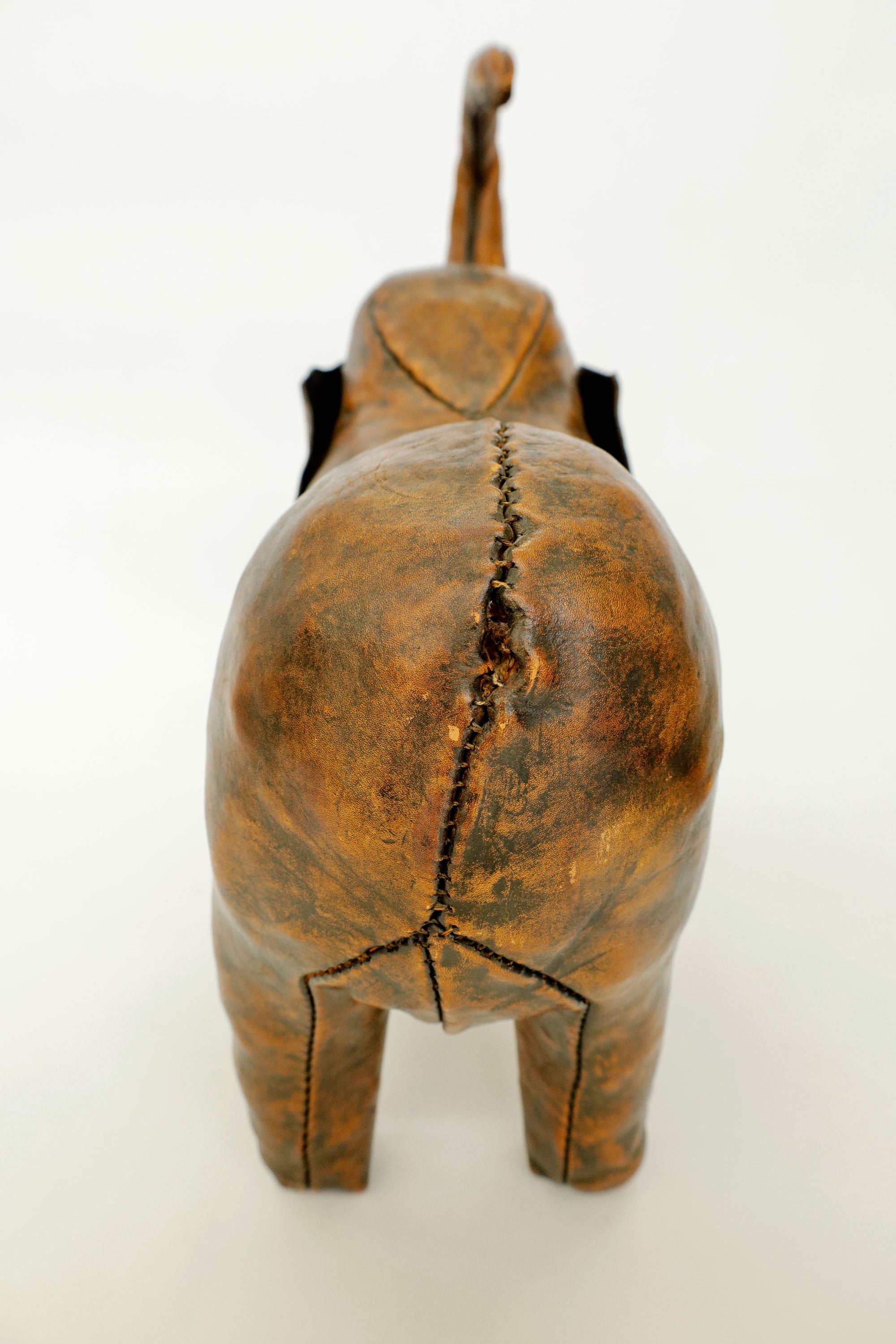 Leather Elephant Ottoman, Omersa  c.1950s–60s