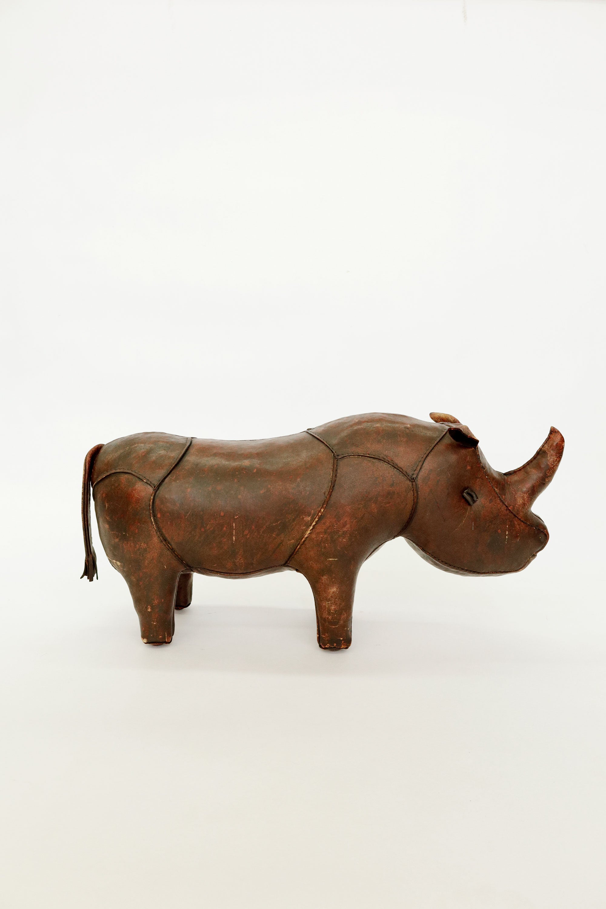 Leather Rhino Footstool – Omersa, c.1960s