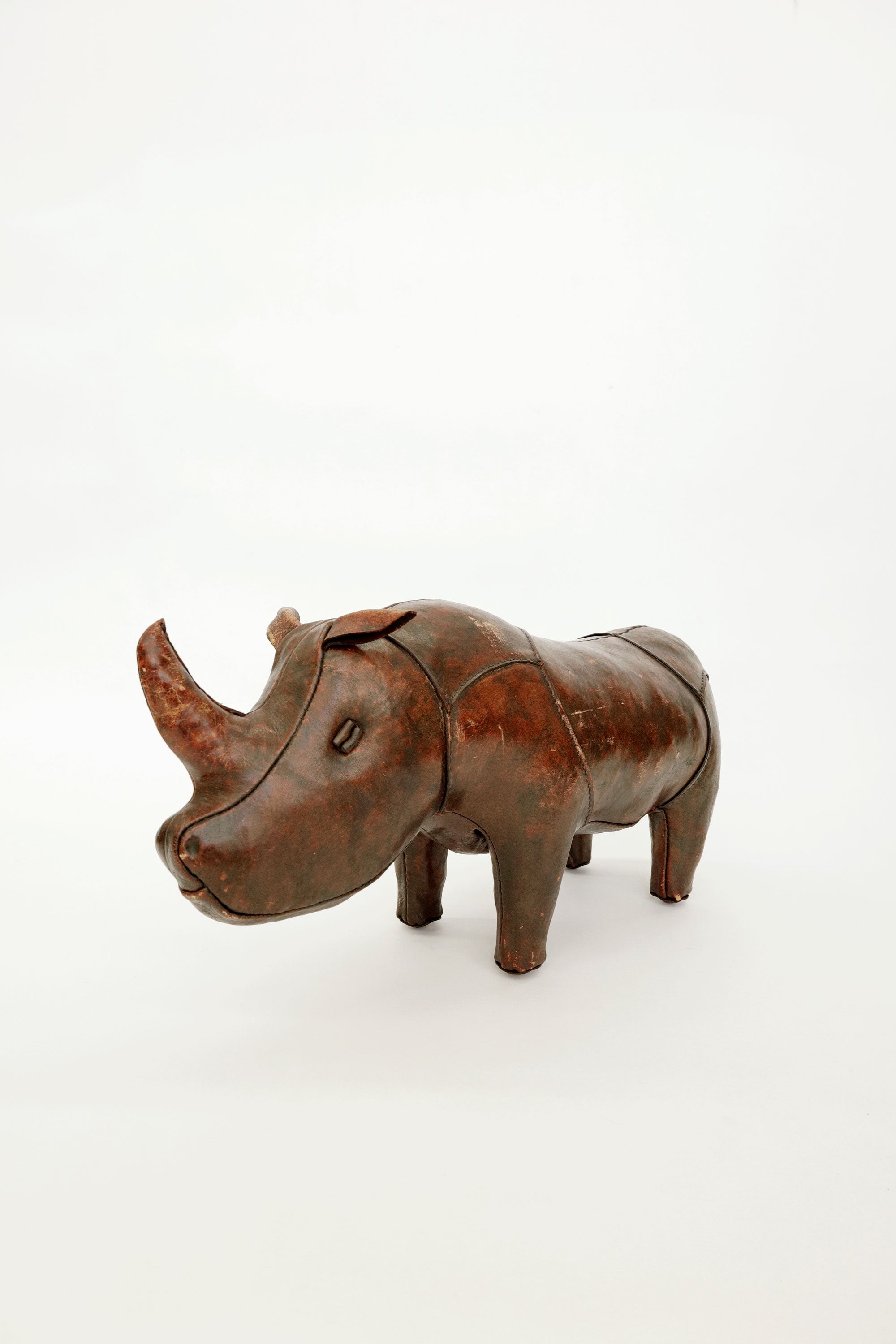 Leather Rhino Footstool – Omersa, c.1960s