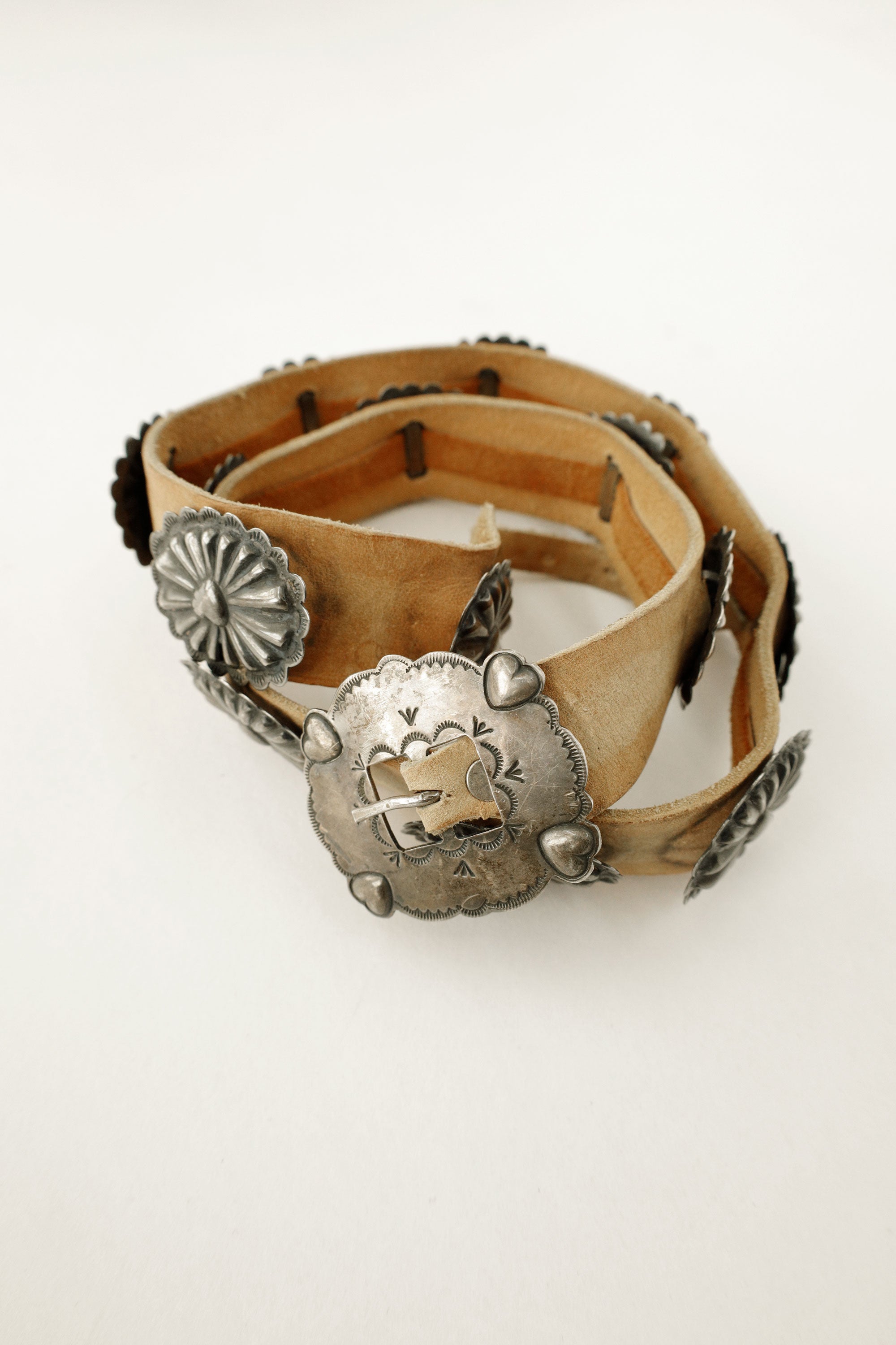 Radiating Heart Concho Belt – Navajo, c.1930s