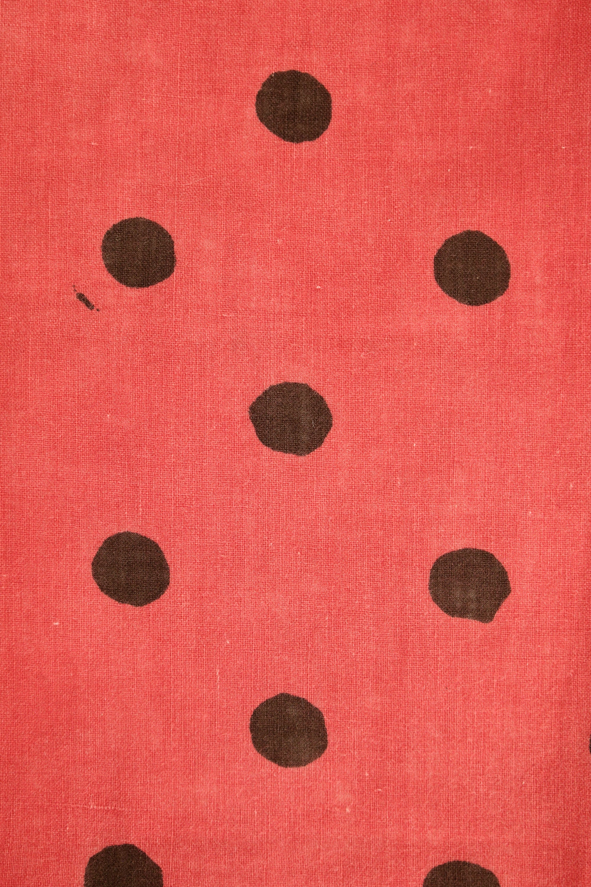 1940s Inky-Dot Red Bandana
