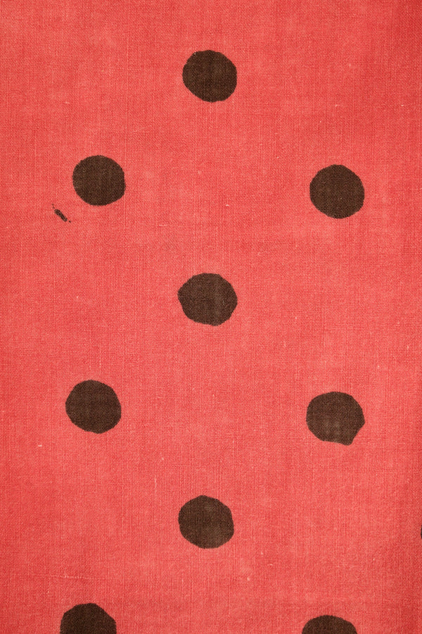 1940s Inky-Dot Red Bandana