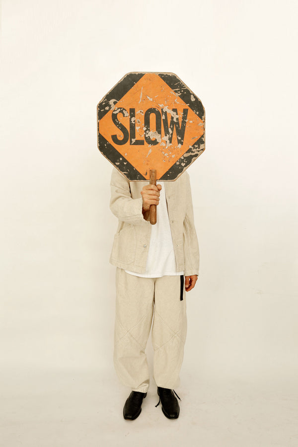 Handheld SLOW/STOP Traffic Sign — Undated