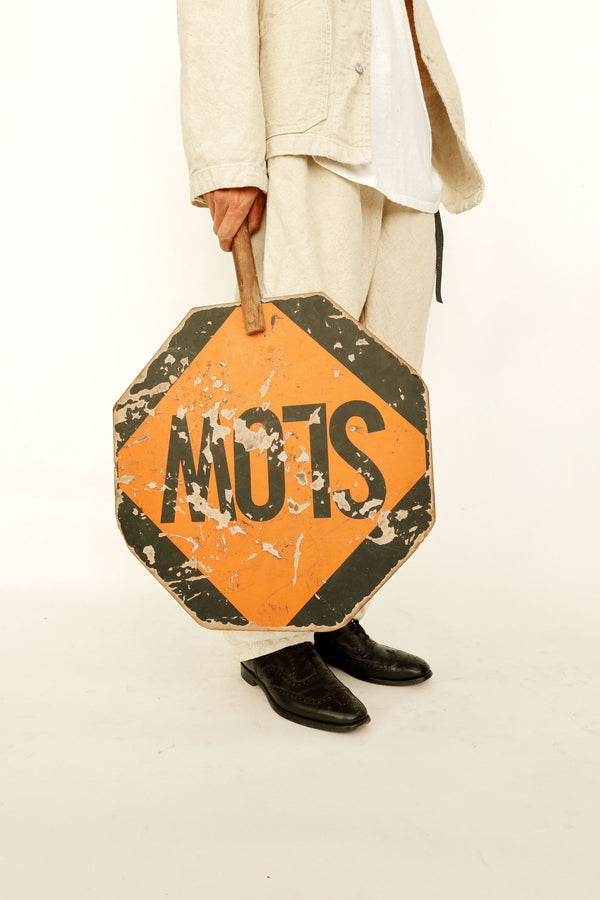 Handheld SLOW/STOP Traffic Sign — Undated