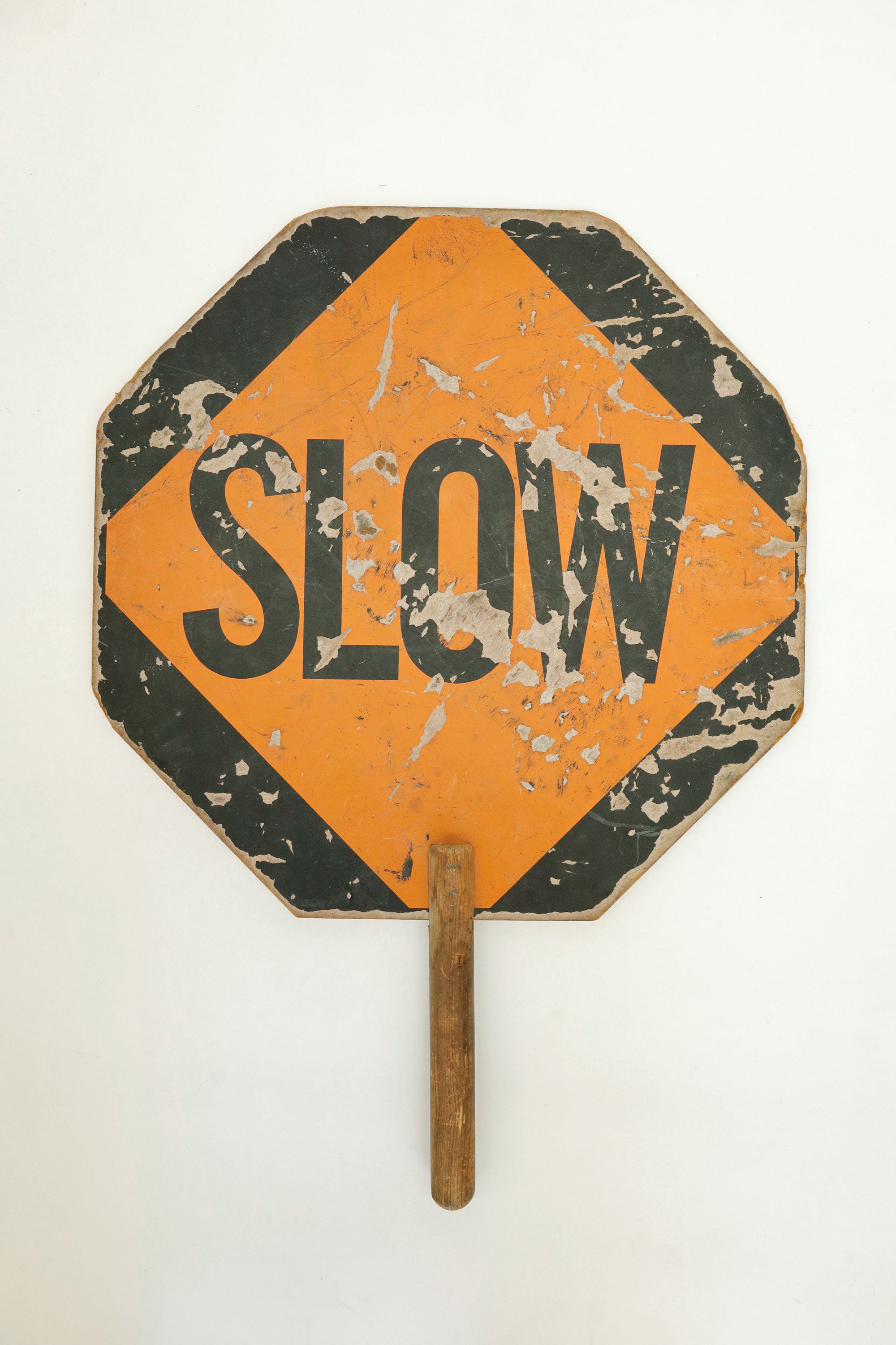 Handheld SLOW/STOP Traffic Sign — Undated