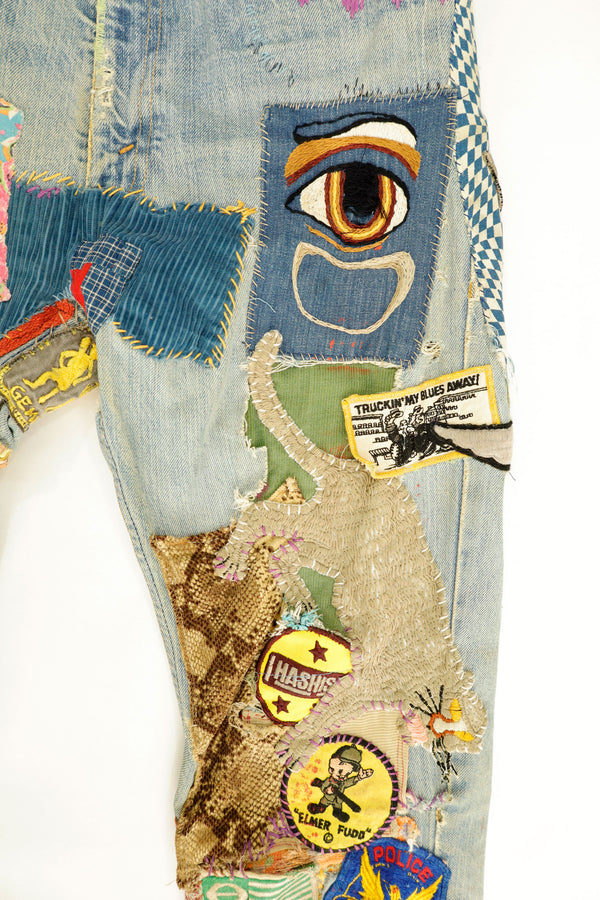 True Hippie Patchwork Jeans - Levi's , 1970s