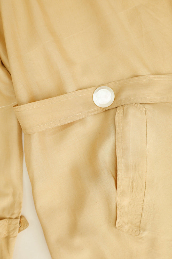 Victorian Silk Trench Coat  - USA, 1920s