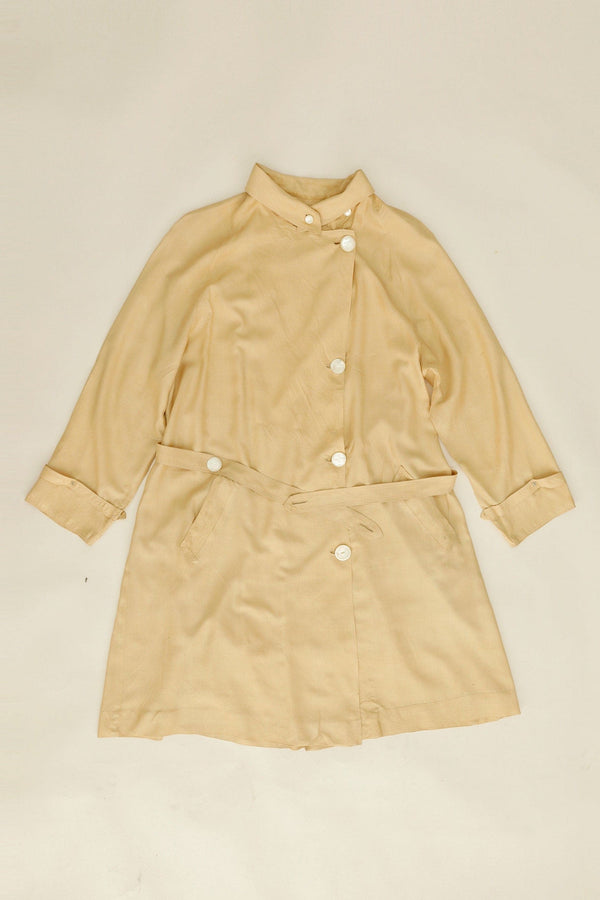 Victorian Silk Trench Coat  - USA, 1920s