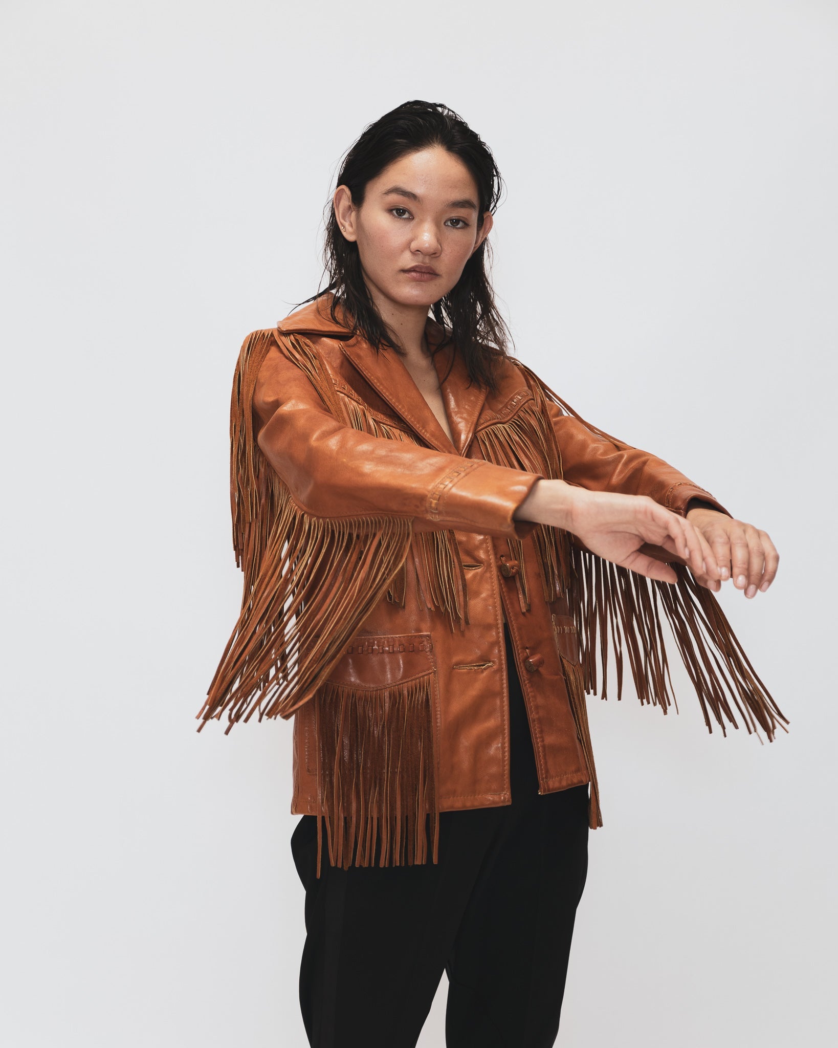 Shcott Rancher Western Leather Jacket