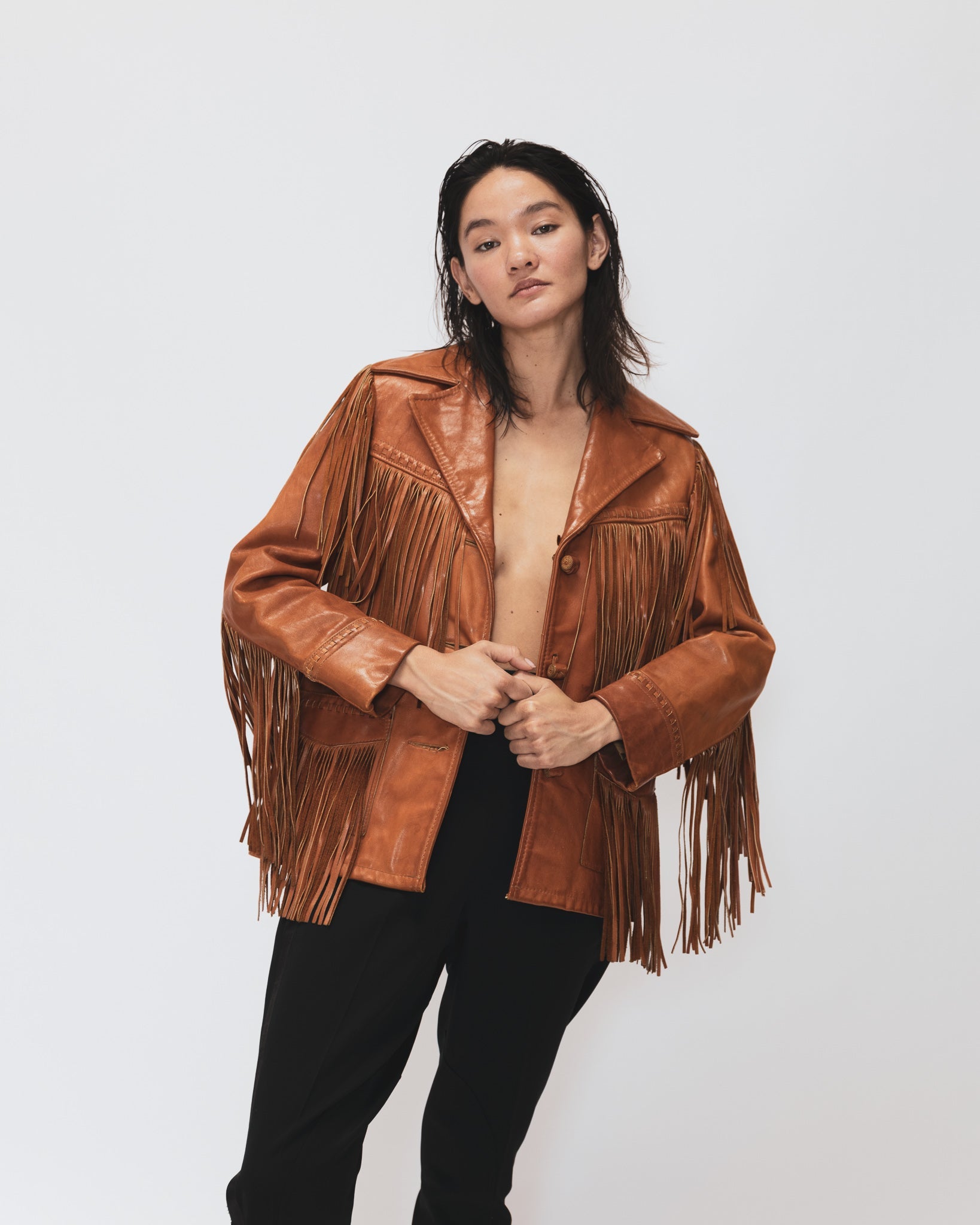 Shcott Rancher Western Leather Jacket