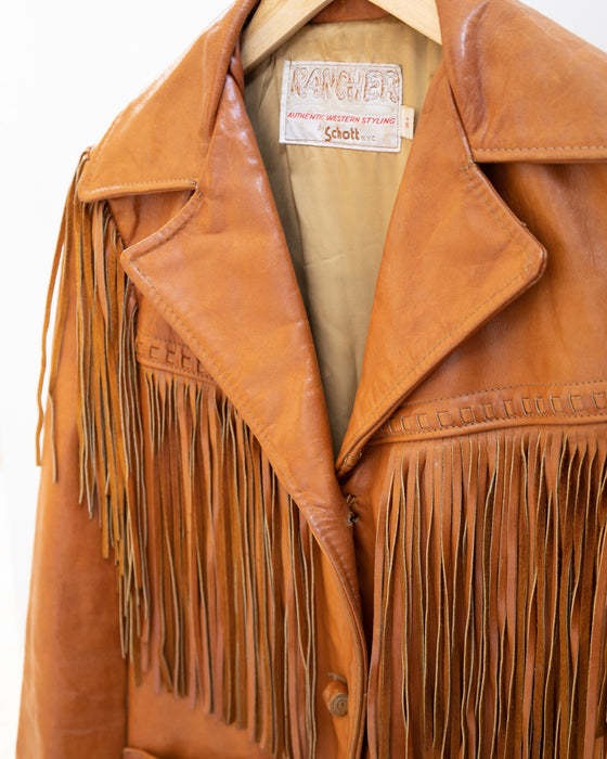 Shcott Rancher Western Leather Jacket