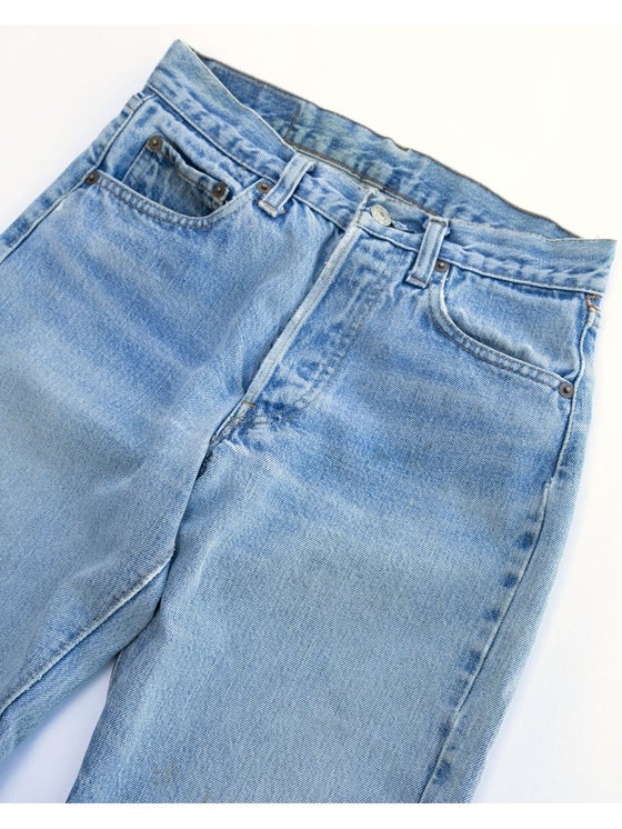 1980's Levi's Selvage 501 Cut Off Jeans w26 #8080